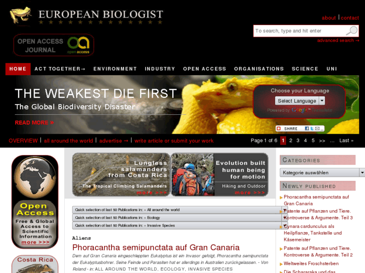 www.europeanbiologist.de