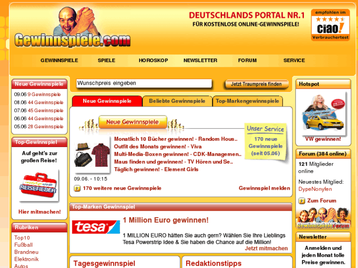 www.gewinnspiele.com