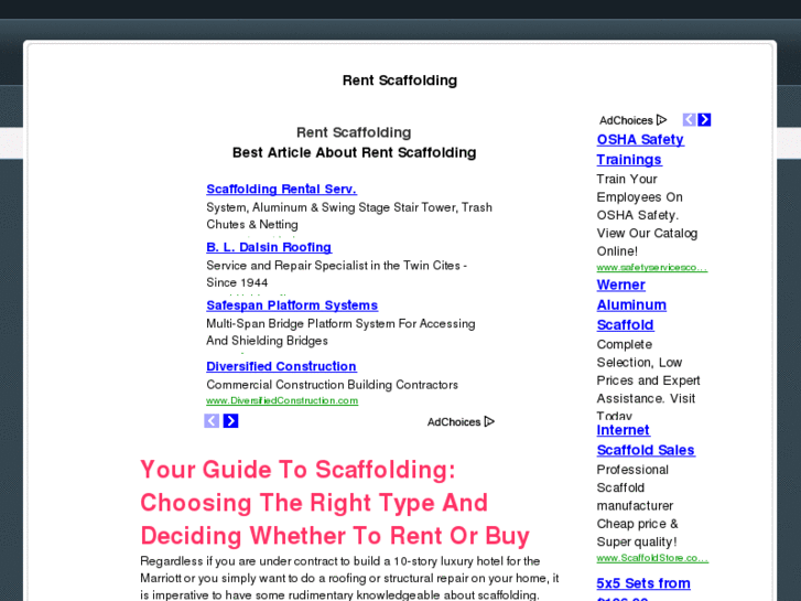 www.rentscaffolding.net