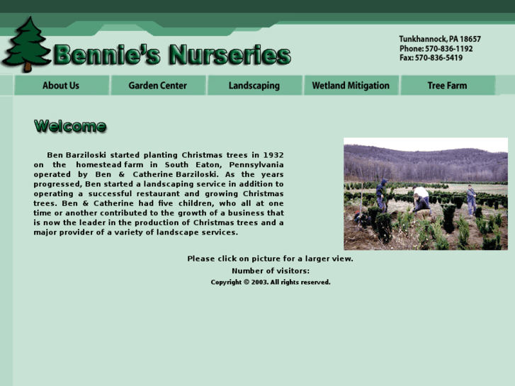 www.benniesnurseries.com