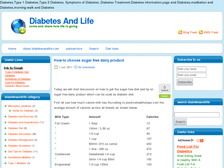 www.diabetesandlife.com