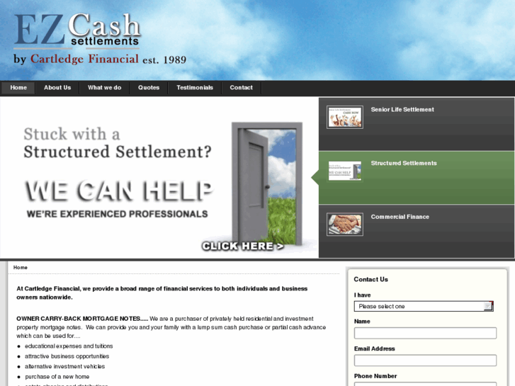 www.ezcashsettlements.com