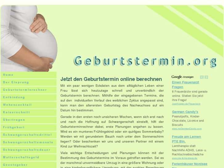 www.geburtstermin.org