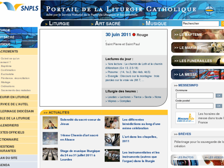 www.liturgiecatholique.fr