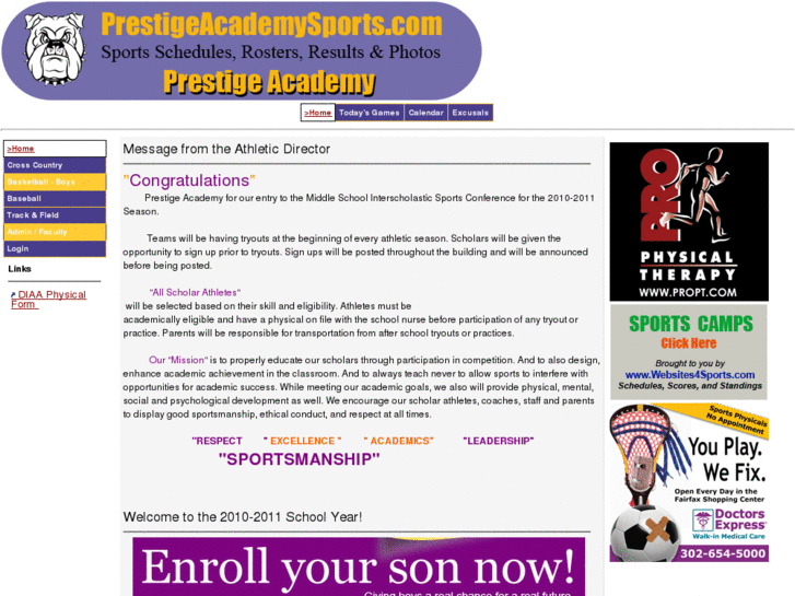 www.prestigeacademysports.com