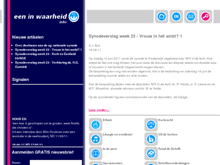 www.eeninwaarheid.info