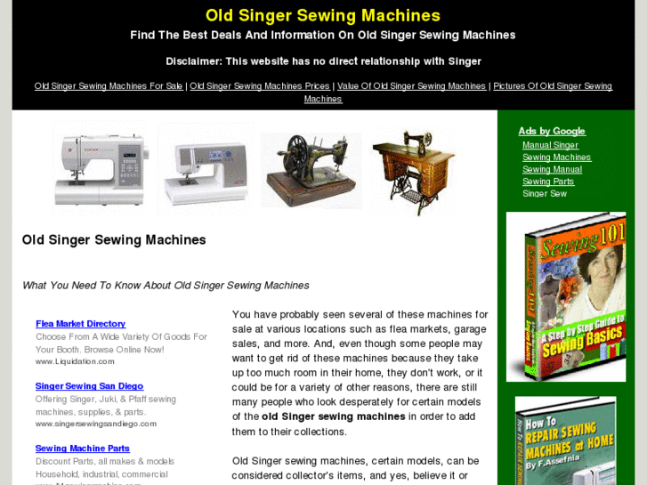 www.oldsingersewingmachines.org