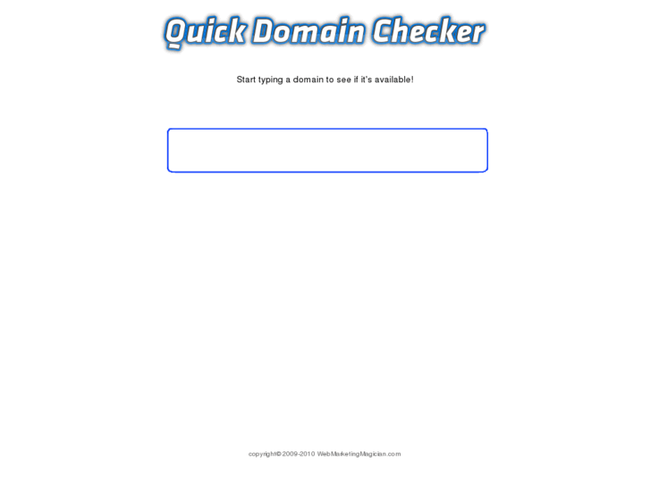 www.quickdomainchecker.com