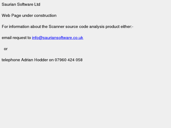 www.sauriansoftware.co.uk