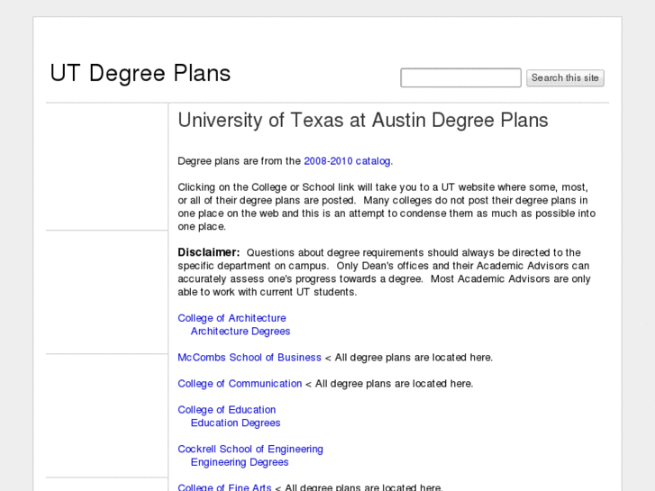 www.utdegreeplans.com