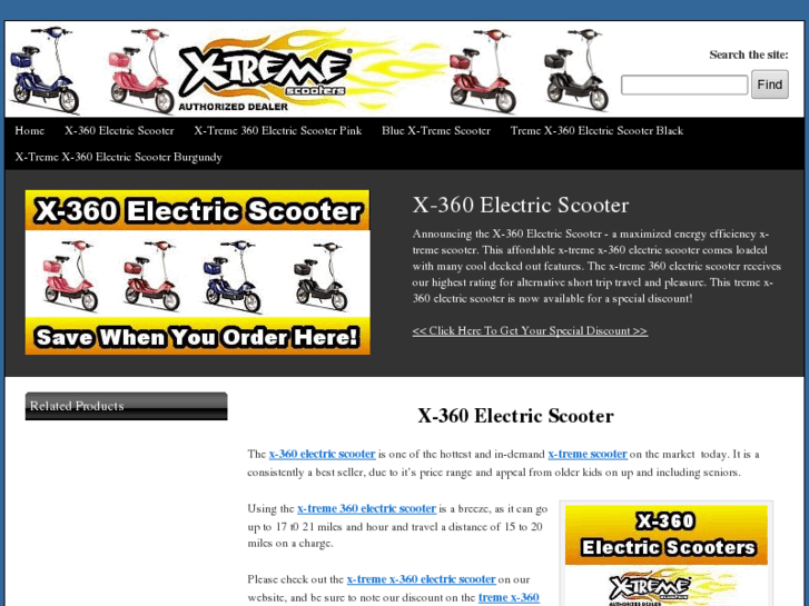 www.x360electricscooter.com