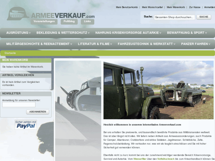 www.armeeverkauf.com