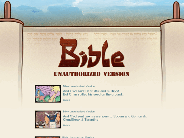 www.bibleunauthorizedversion.com