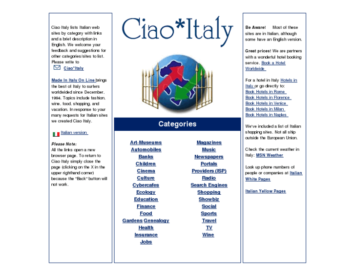 www.ciao-italy.com