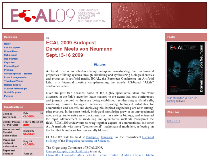 www.ecal2009.org