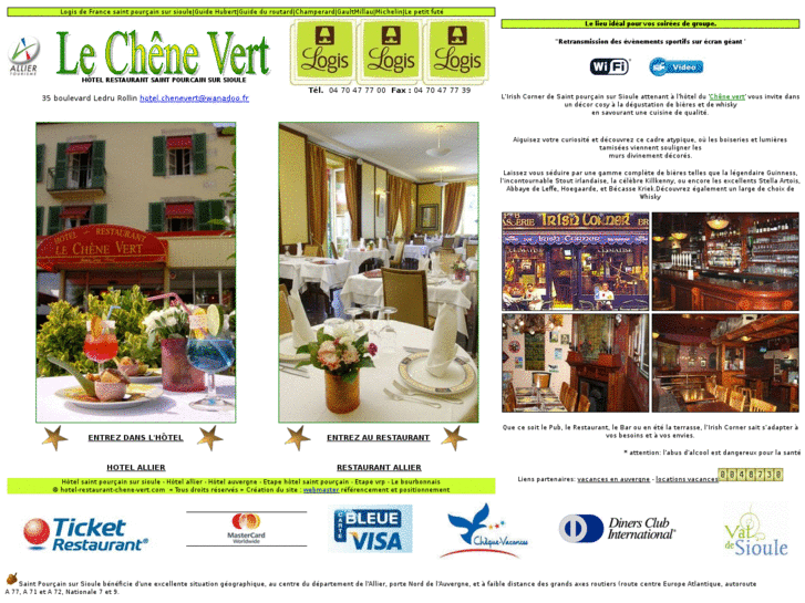 www.hotel-restaurant-chene-vert.com