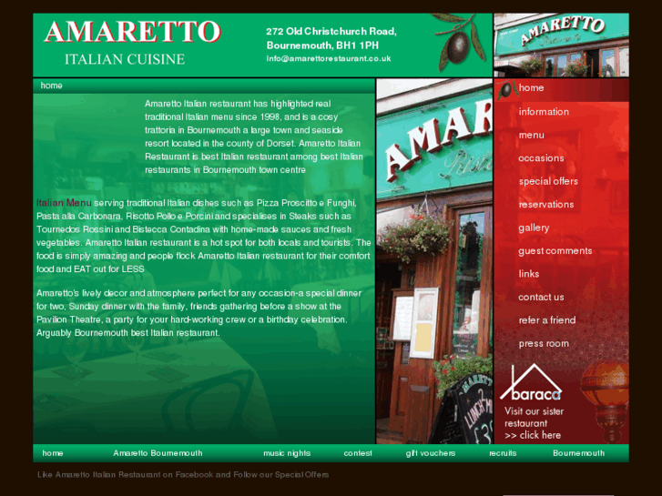 www.amarettorestaurant.co.uk