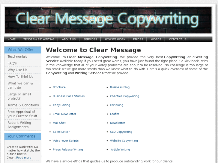 www.clearmessage-copywriting.com