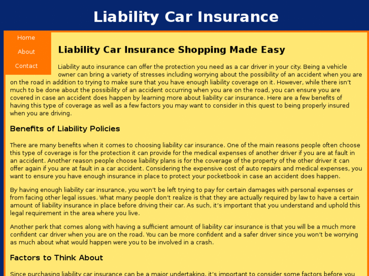 www.liabilitycarinsurance.net