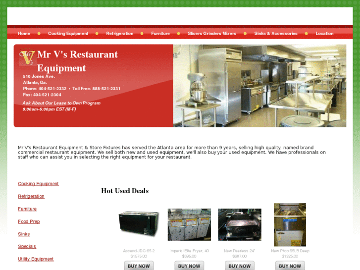 www.mrvsrestaurantequipment.com