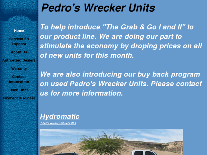 www.pedroswreckerunits.com