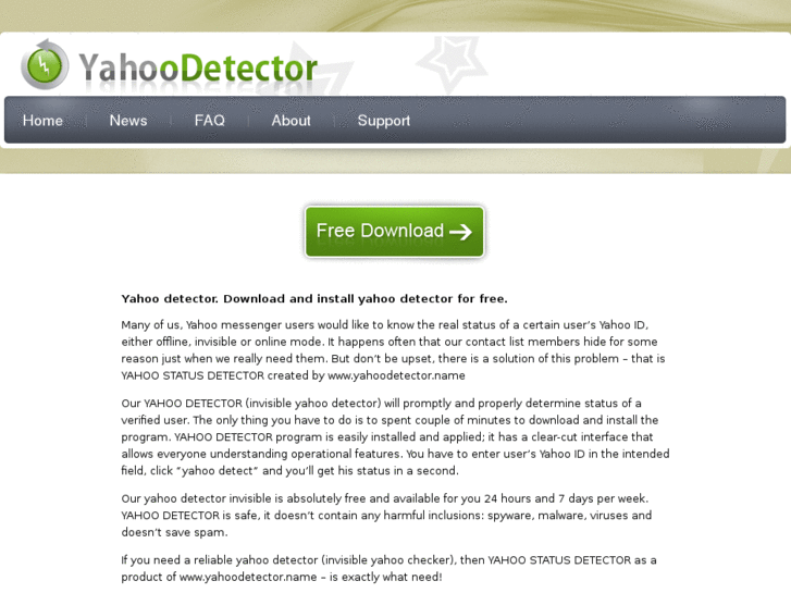 www.yahoodetector.net