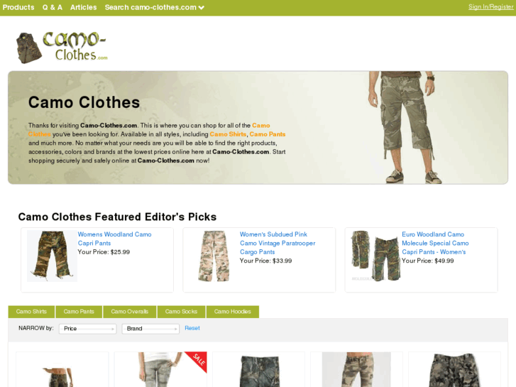 www.camo-clothes.com