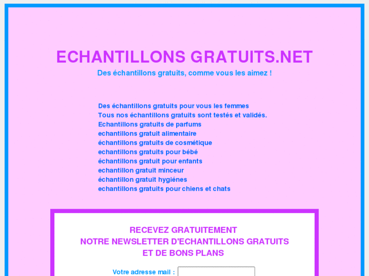 www.echantillonsgratuits.net