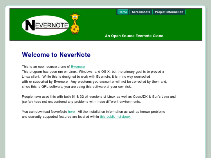 www.nevernote.org