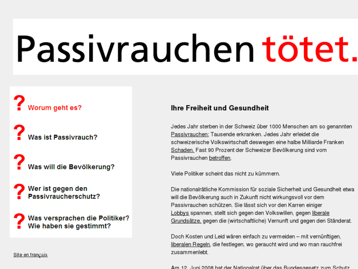 www.passivrauchen.ch