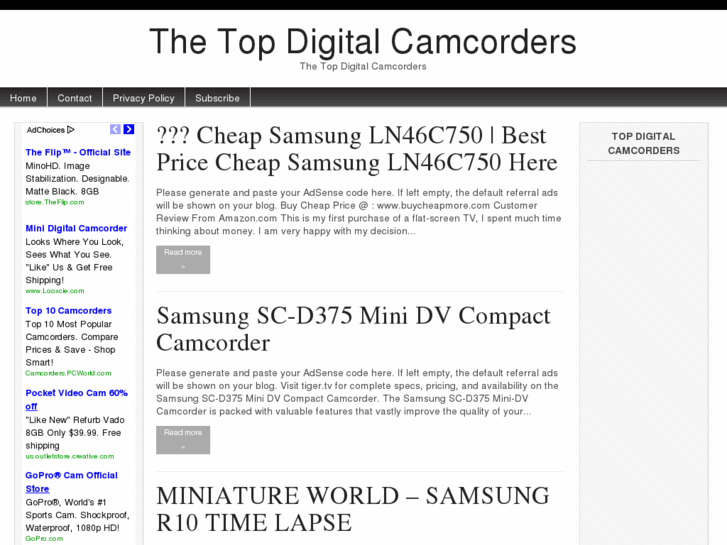 www.thetopdigitalcamcorders.com