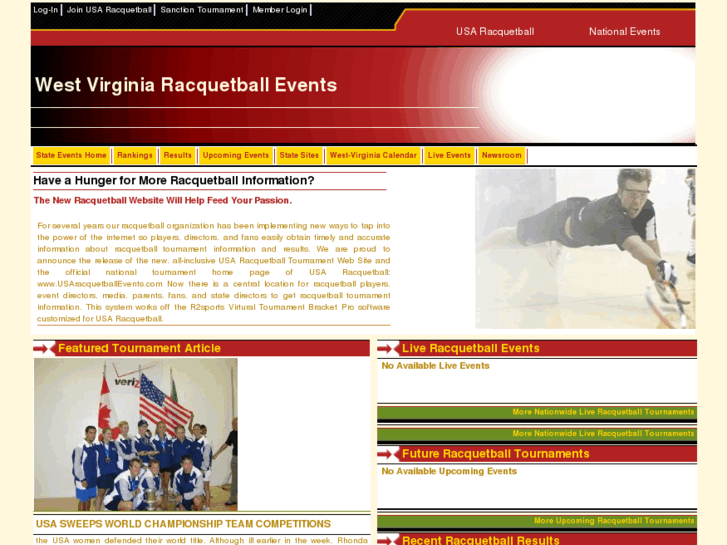 www.westvirginiaracquetballevents.com