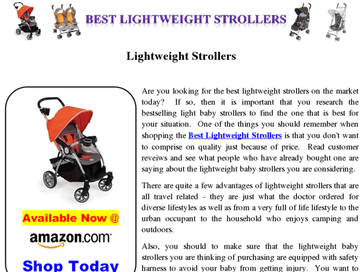 www.bestlightweightstrollers.com
