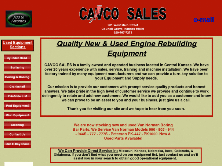 www.cavcosales.com