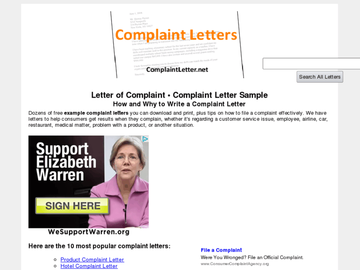 www.complaintletter.net