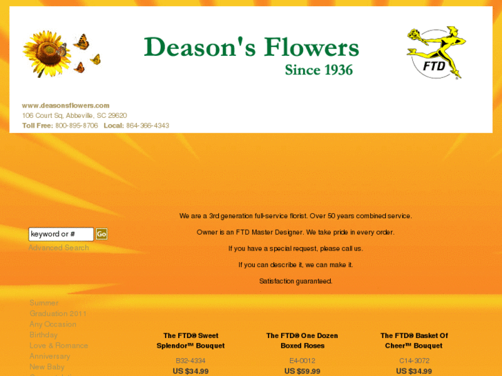 www.deasonsflowers.com