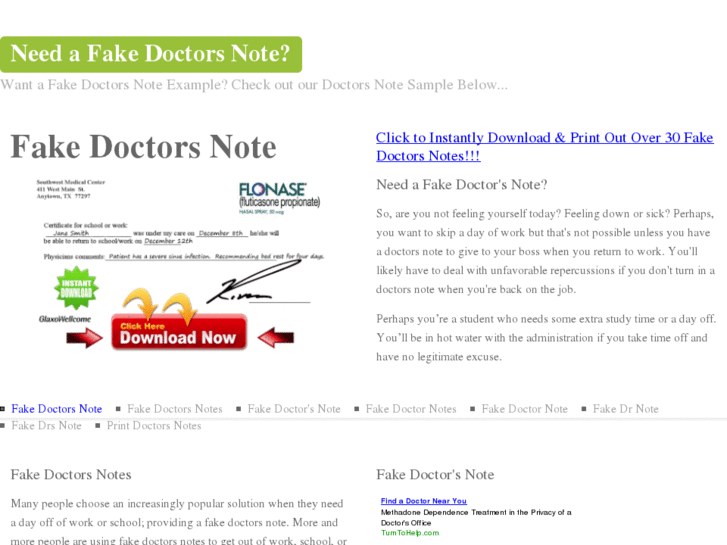 www.fakedoctorsnote.org