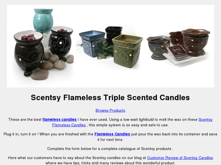 www.flamelesstriplescentedcandles.com