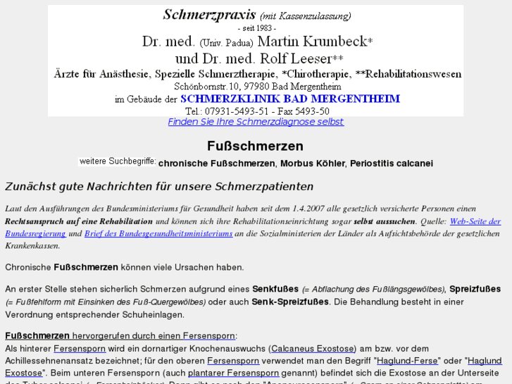 www.fusschmerzen.de