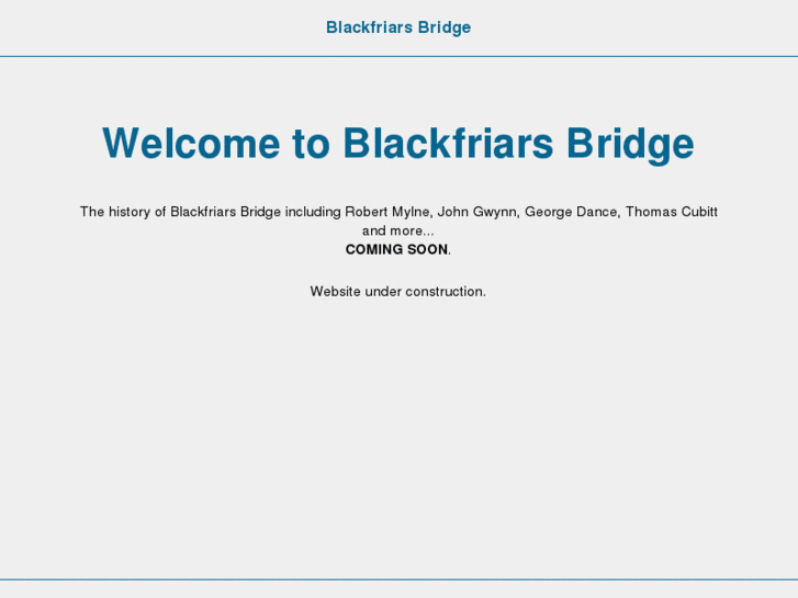 www.blackfriarsbridge.info