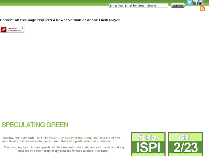 www.speculatinggreen.com