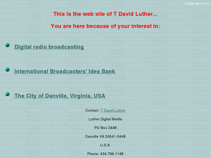 www.tdavidluther.com