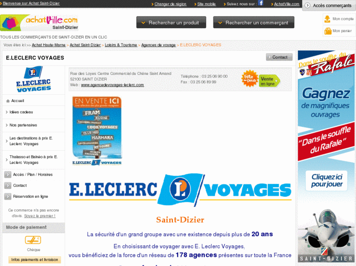 www.agencedevoyages-leclerc.com