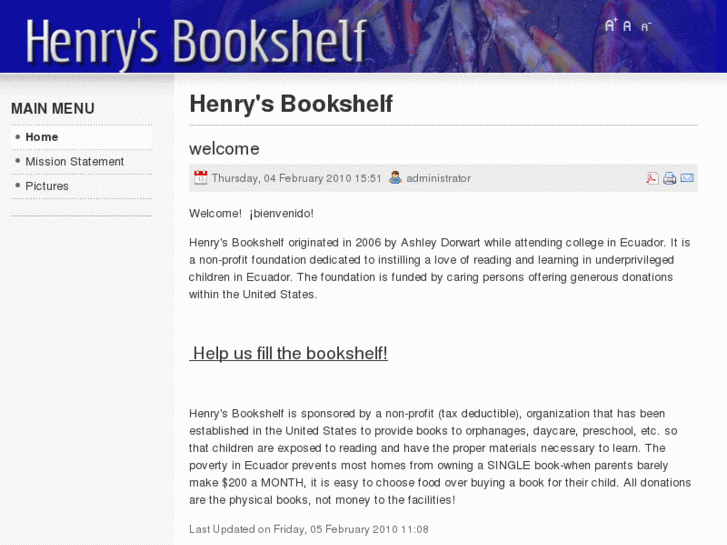 www.henrysbookshelf.com