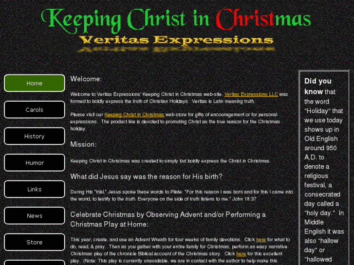 www.keepingchristinchristmas.com