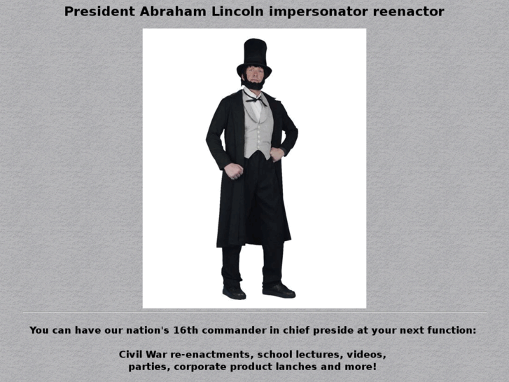 www.lincoln-impersonator.com