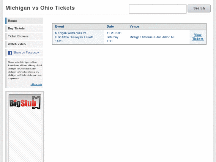 www.michiganohiotickets.com