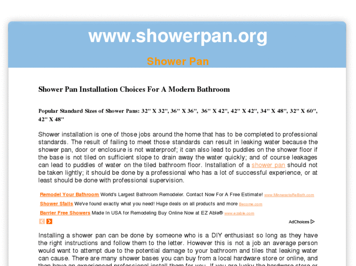 www.showerpan.org