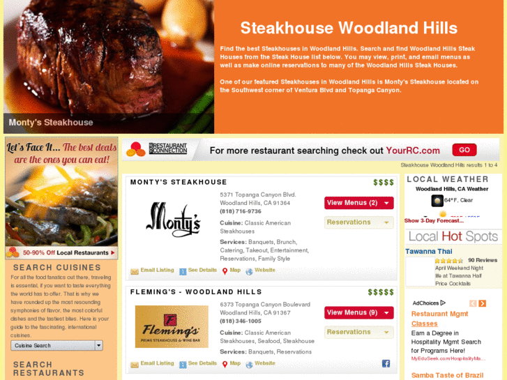 www.steakhousewoodlandhills.com