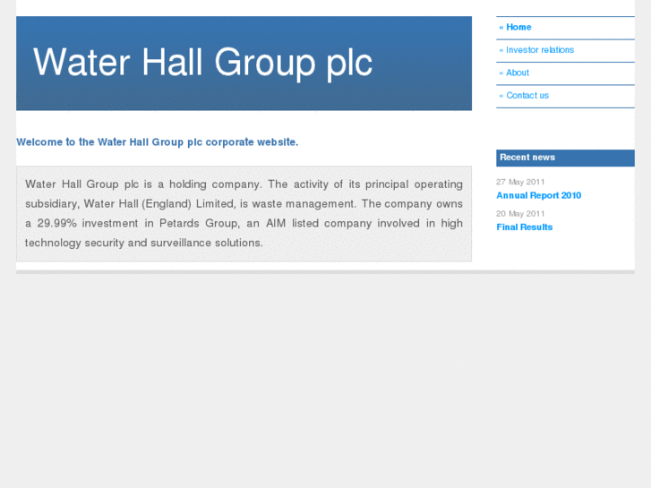 www.waterhallgroupplc.com